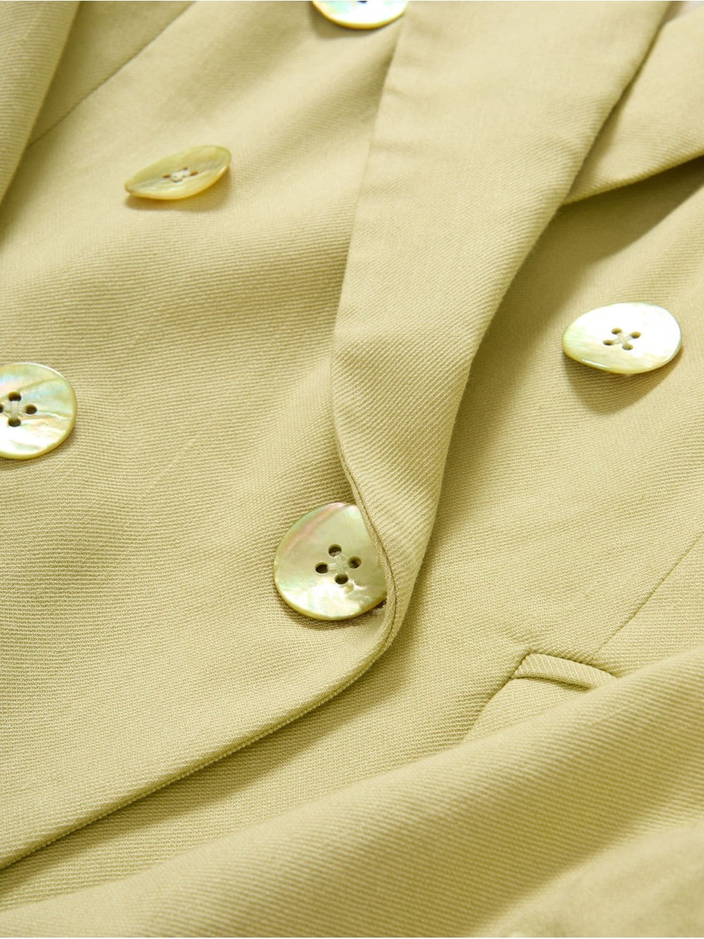 Veronica Beard Miller Dickey Chamomile Yellow Double-Breasted Jacket 8 - Picture 5 of 17